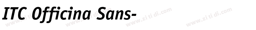 ITC Officina Sans字体转换